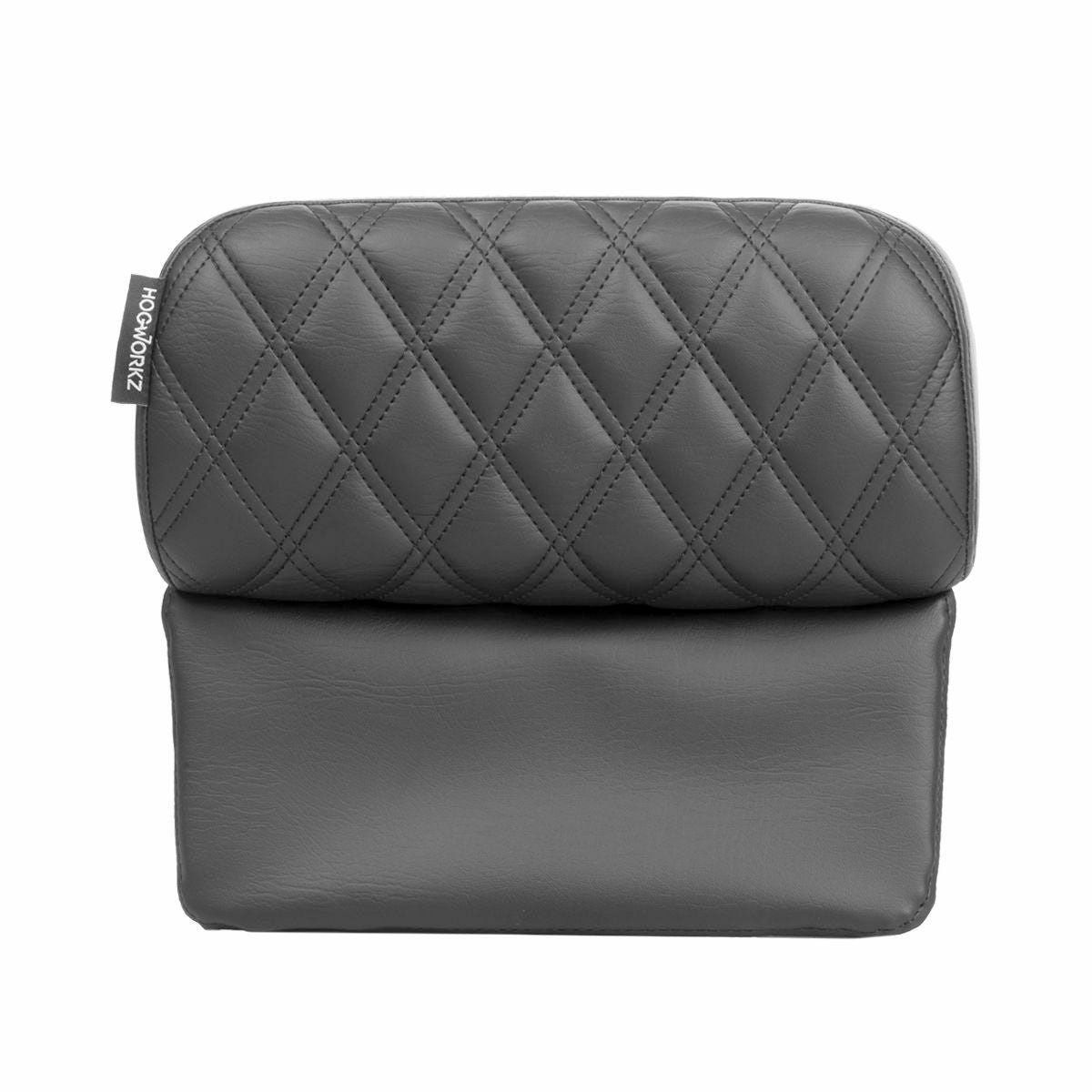 2014以降 ツーリング チョップドツアーパック用 スリムバックレスト シルバーダイアモンドステッチ HogWorkz（ホグワークズ） 4