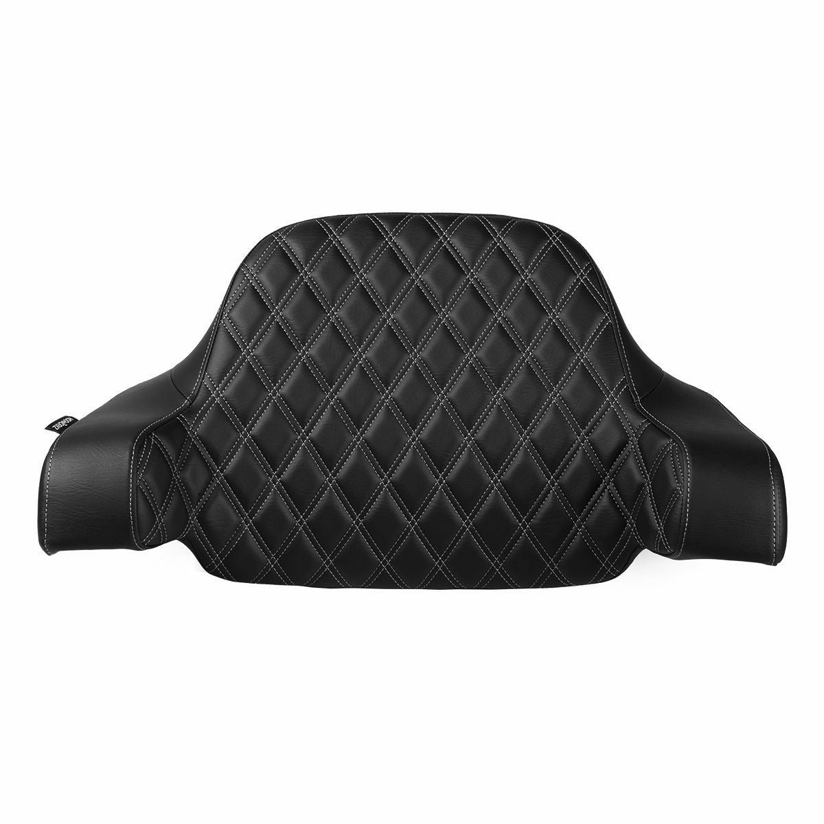 2014以降 ツーリング チョップドツアーパック用 チョップドバックレスト シルバーダイアモンドステッチ HogWorkz（ホグワークズ） 4