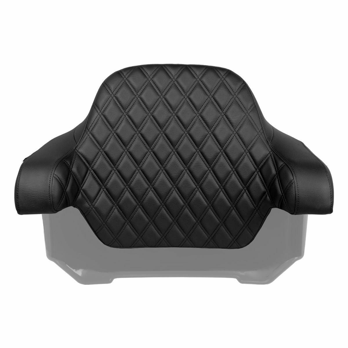 2014以降 ツーリング キングツアーパック用 バックレスト ブラックダイアモンドステッチ HogWorkz（ホグワークズ） 3