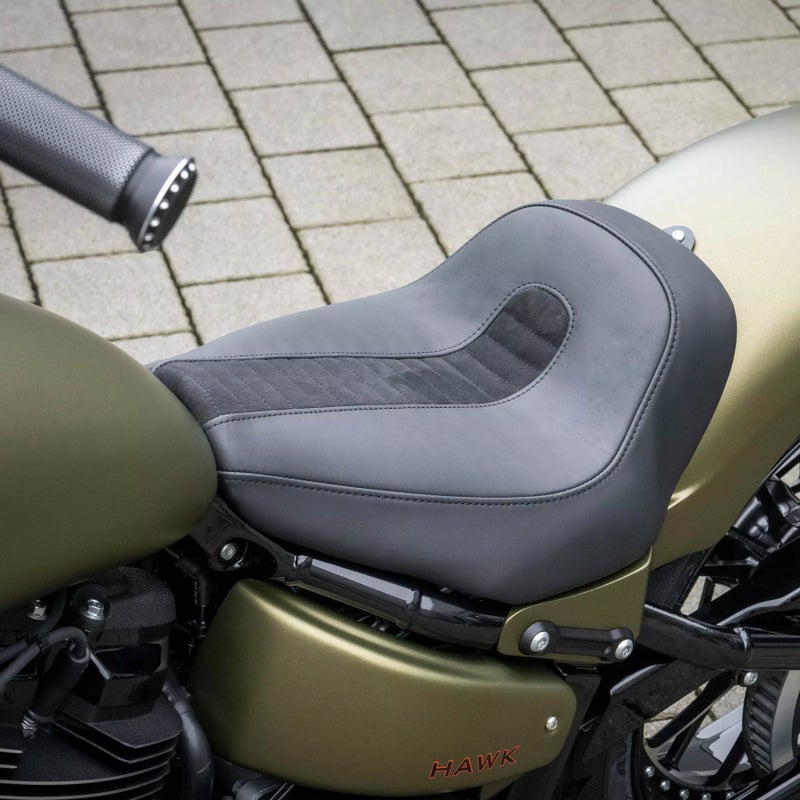 スチールリアフェンダー用 レザー・ソロシート