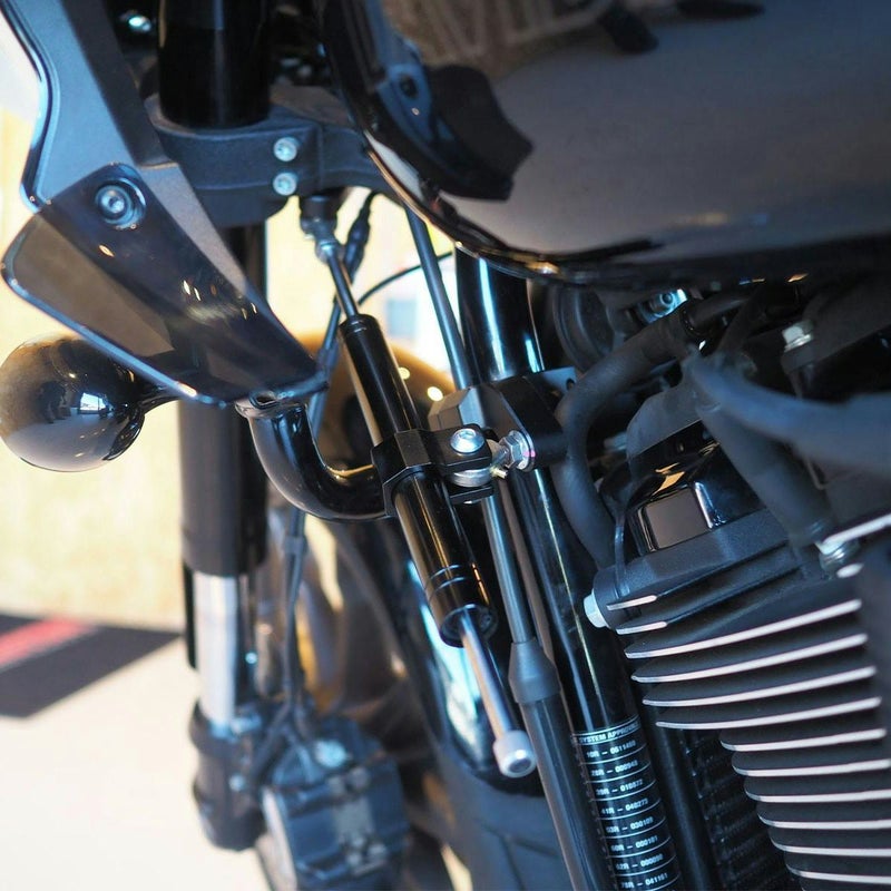 ステアリングダンパー (ブラック) M8 ローライダーS