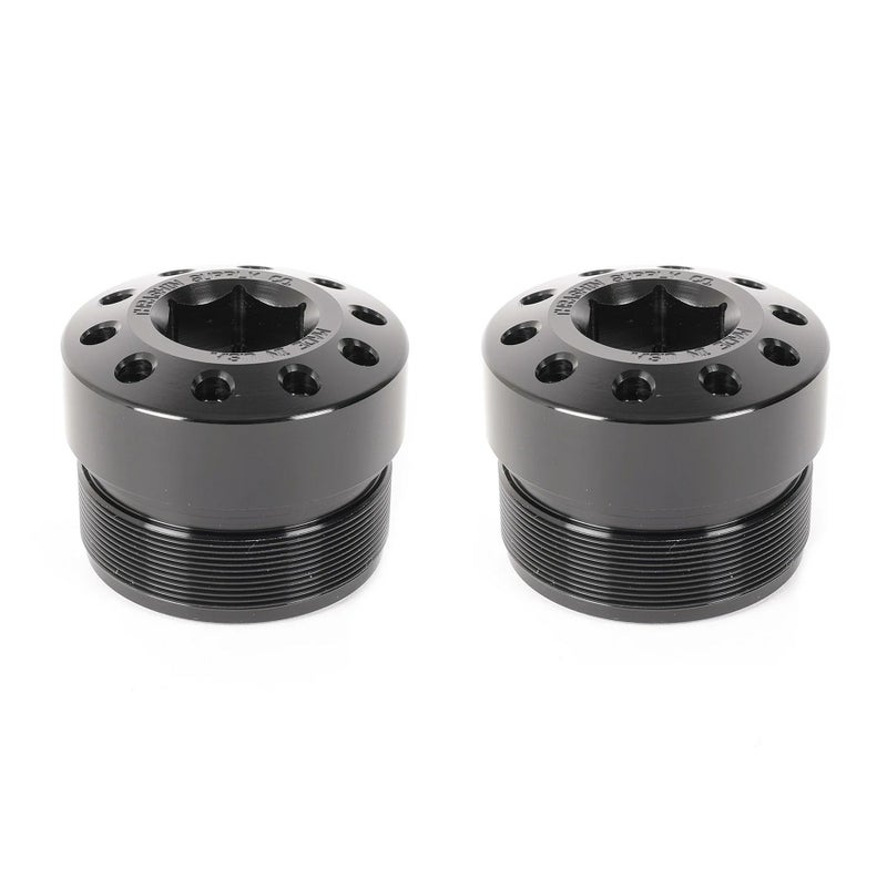 アルミビレット・フォークチューブキャップ (ブラック)