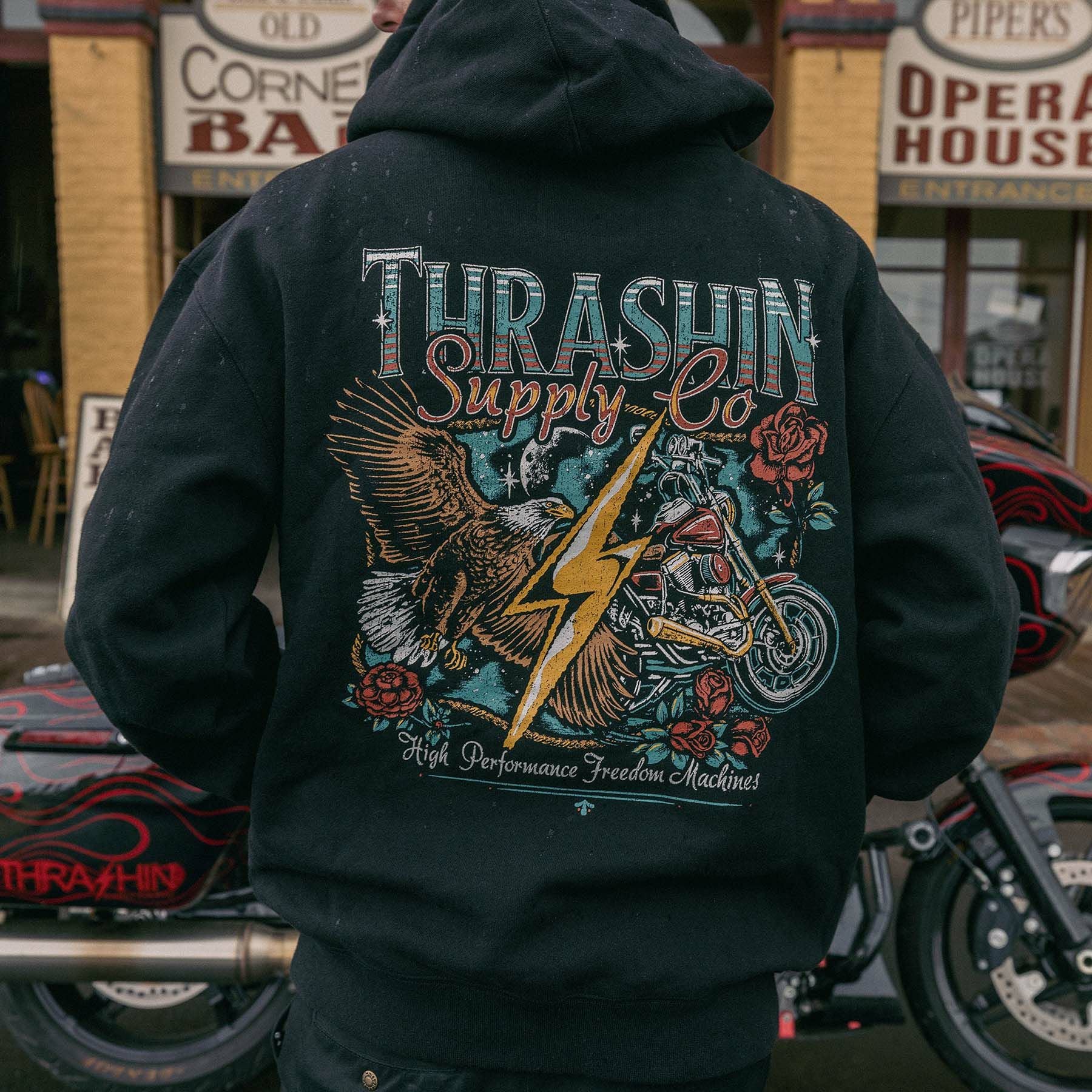 M】廃盤 THRASHINSUPPLY スラッシンサプライ ブラック パーカー M】廃盤 THRASHINSUPPLY スラッシンサプライ ブラック パーカー - メルカリ
