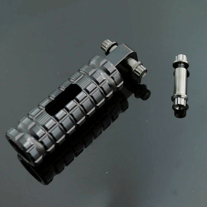 Arlenness（アレンネス） チタン 12ポイント フットペグボルトキット ブラック オス型マウウント用