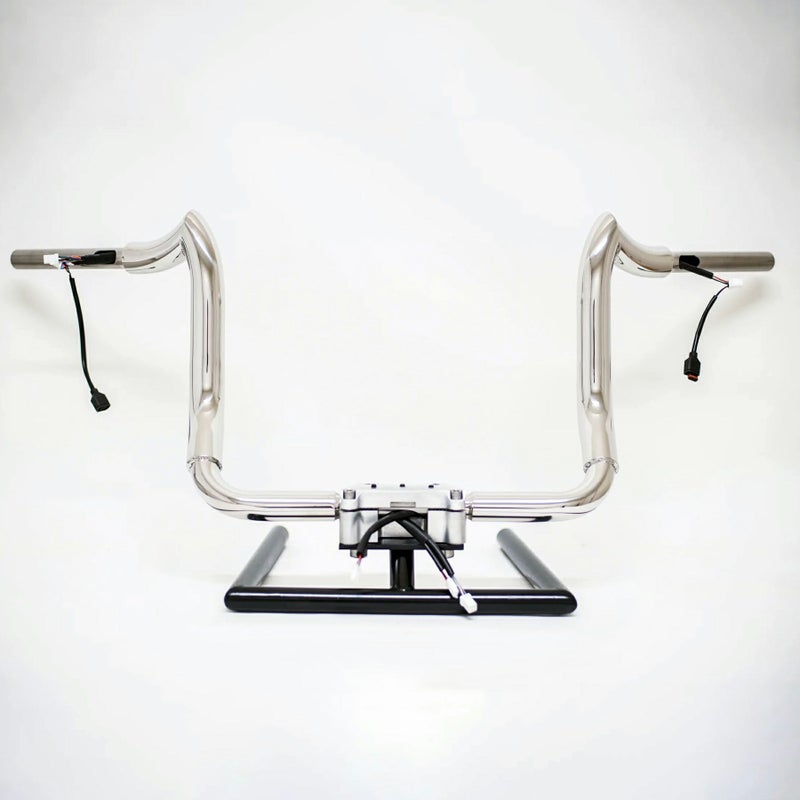 バイソンバガー・ 配線済ハンドルバー 12インチ (ポリッシュ)