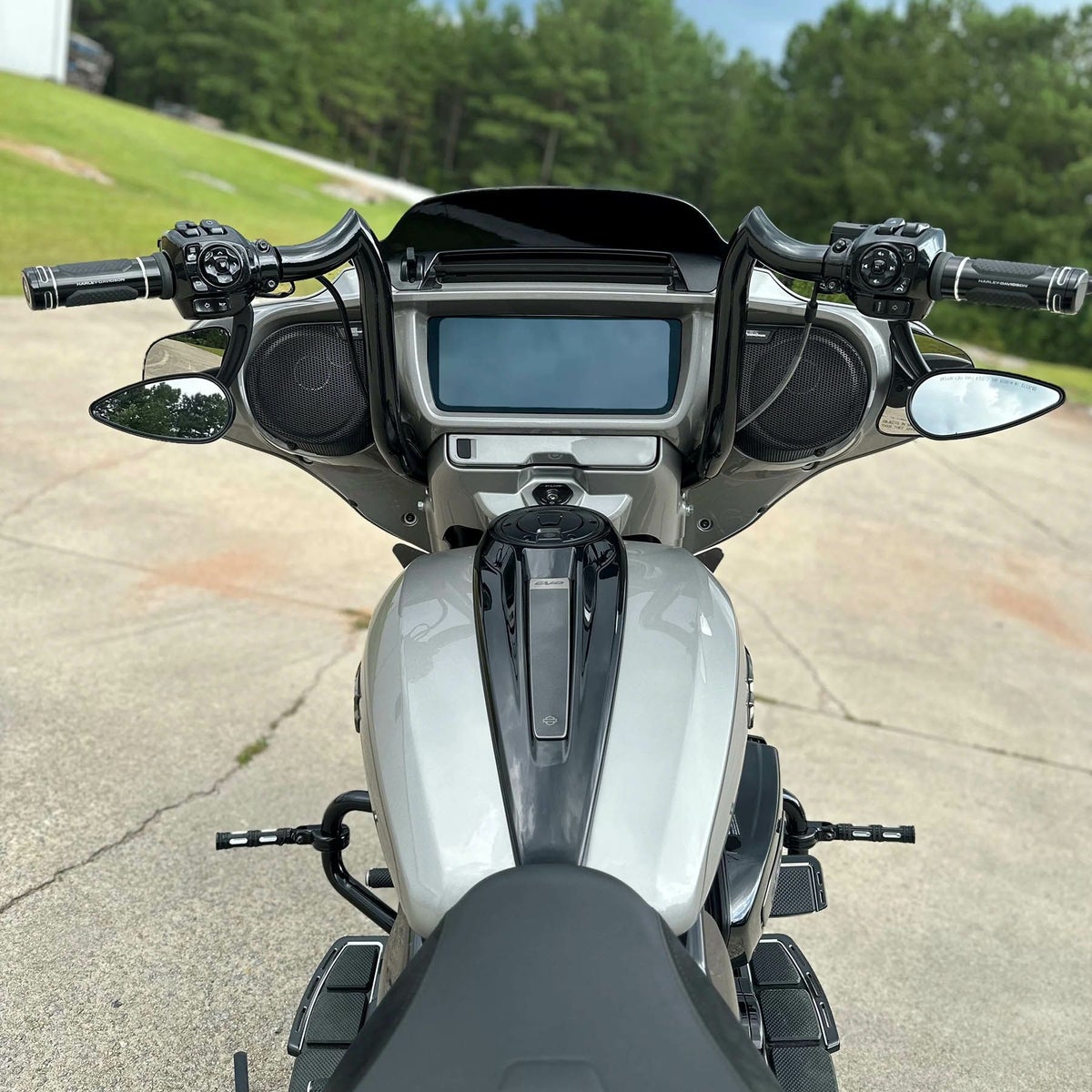 バイソンバガー・ 配線済ハンドルバー 12インチ (ポリッシュ)3