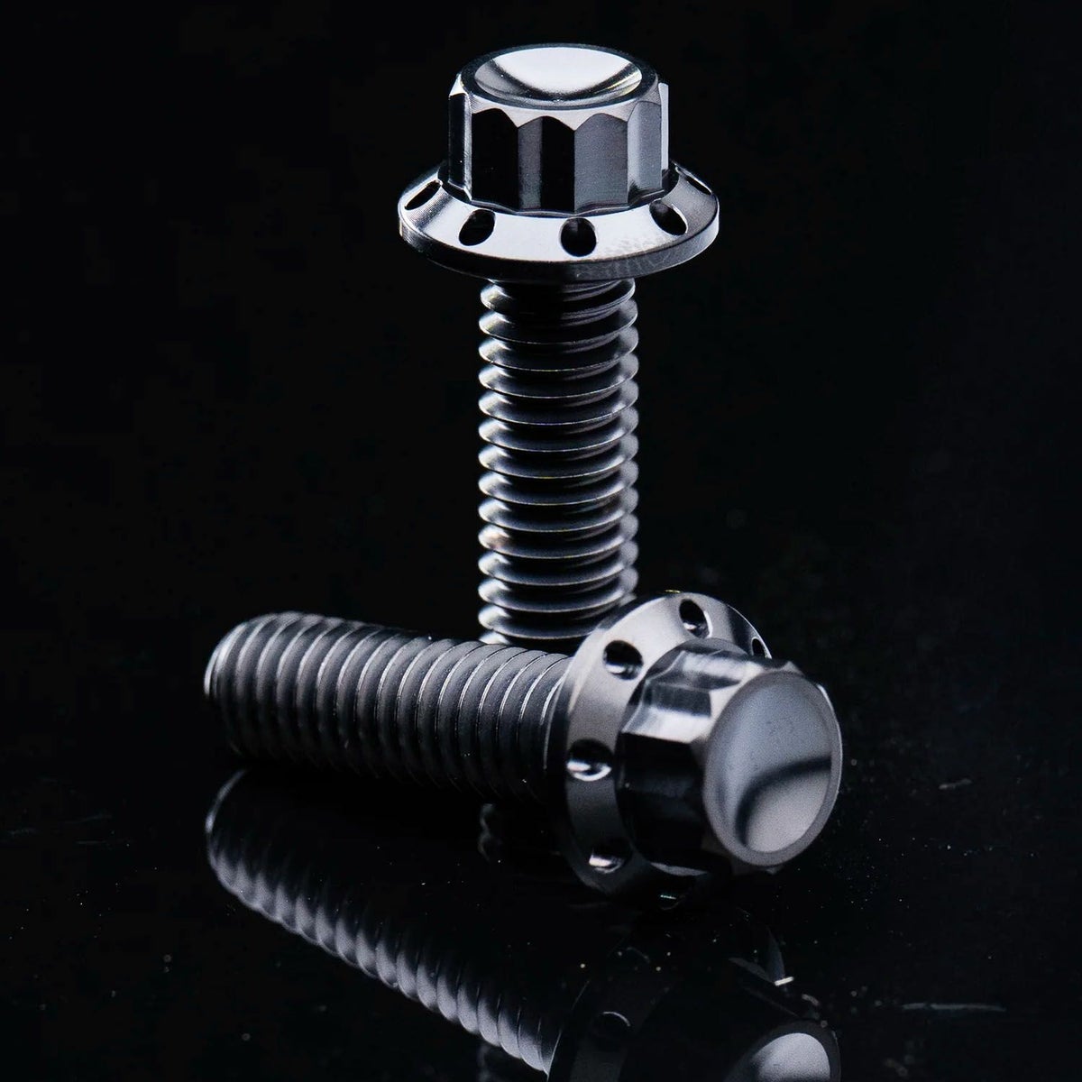 Arlenness（アレンネス） チタン 12ポイント トランスミッションサイドカバー ボルトキット ブラック 2007～2023 ケーブルクラッチ車 3