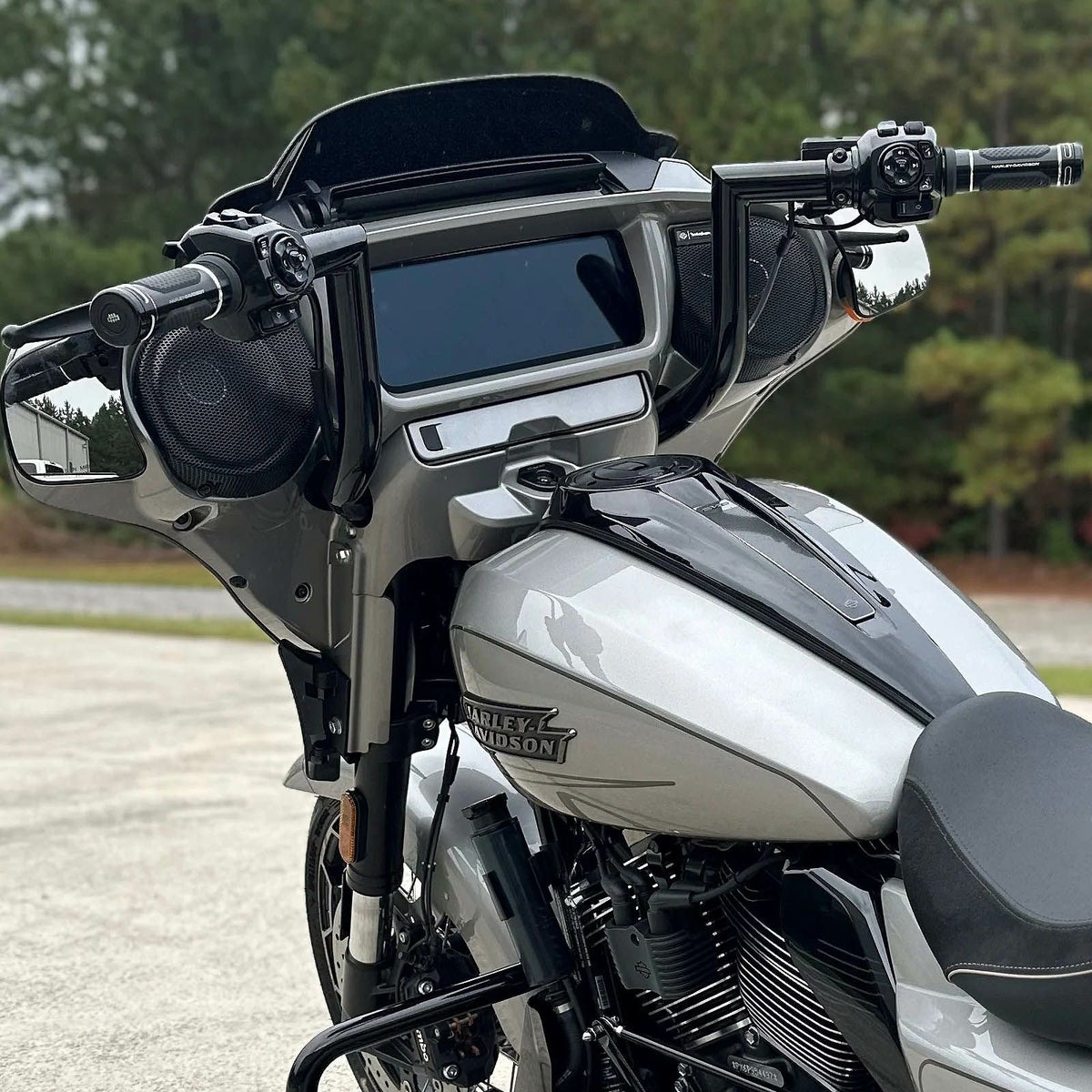 パトリオットバガー・ 配線済ハンドルバー 12インチ (グロスブラック)