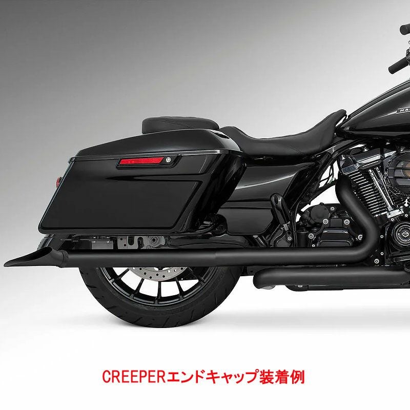 1995～2016 ツーリング 2.5インチ スリップオンマフラー 33インチ ブラック フリーダムパフォーマンス 2