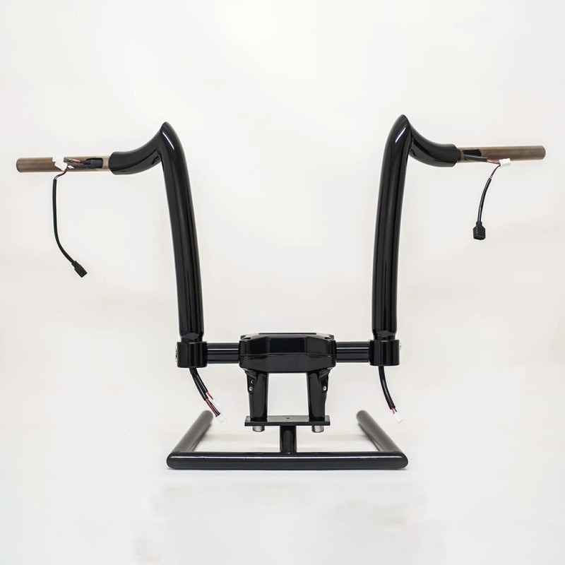 スピアヘッド・配線済ハンドルバー 10インチ (グロスブラック)