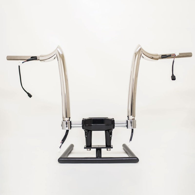 スピアヘッド・配線済ハンドルバー 12インチ (ポリッシュ)