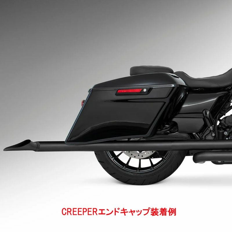 1995～2016 ツーリング 2.5インチ スリップオンマフラー 42インチ ブラック フリーダムパフォーマンス 2