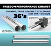 1995～2016 ツーリング 2.5インチ スリップオンマフラー 36インチ クローム フリーダムパフォーマンス 3