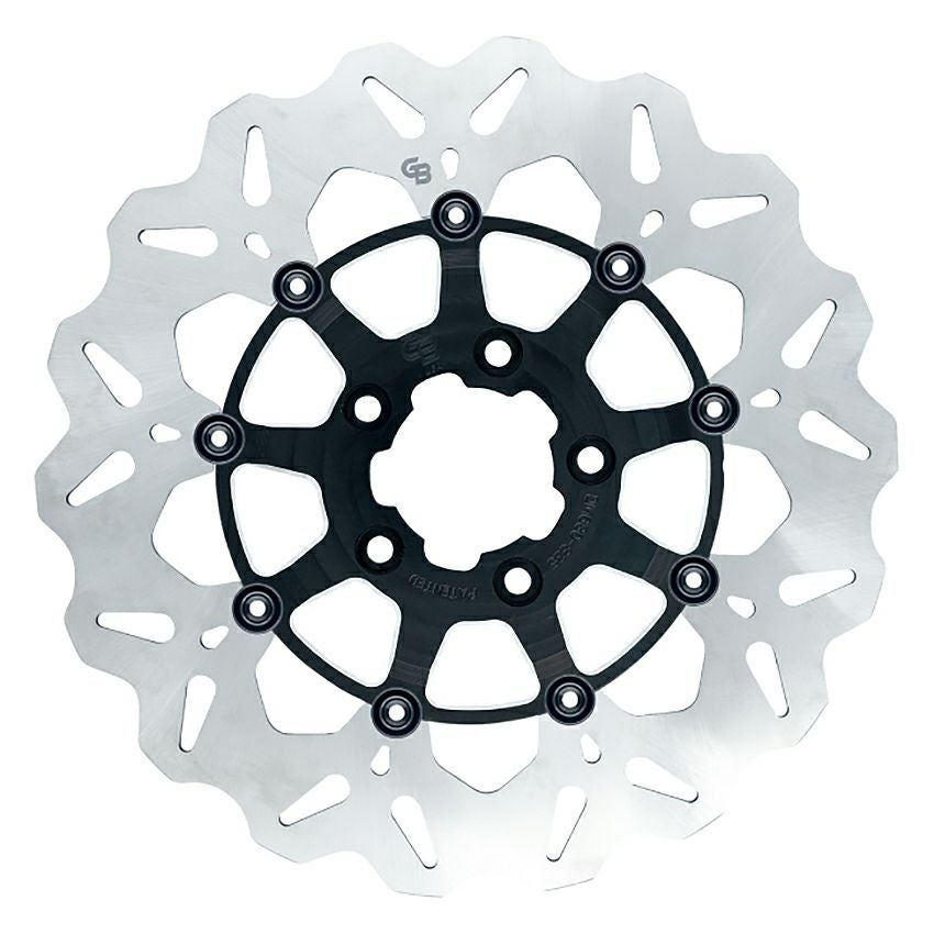 フローティングウェーブ・11.5インチ リアブレーキローター (ブラック/コントラスト)