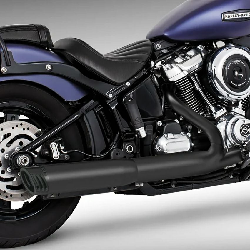 4インチ・スリップオンマフラー レーシング （ブラック/ブラック)