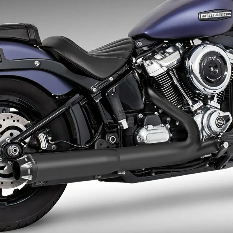 4インチ・スリップオンマフラー アメリカンアウトロー （ブラック/コントラスト)