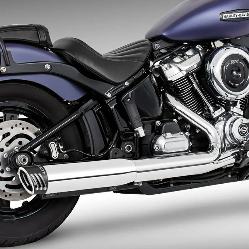 4インチ・スリップオンマフラー レーシング （クローム/コントラスト)