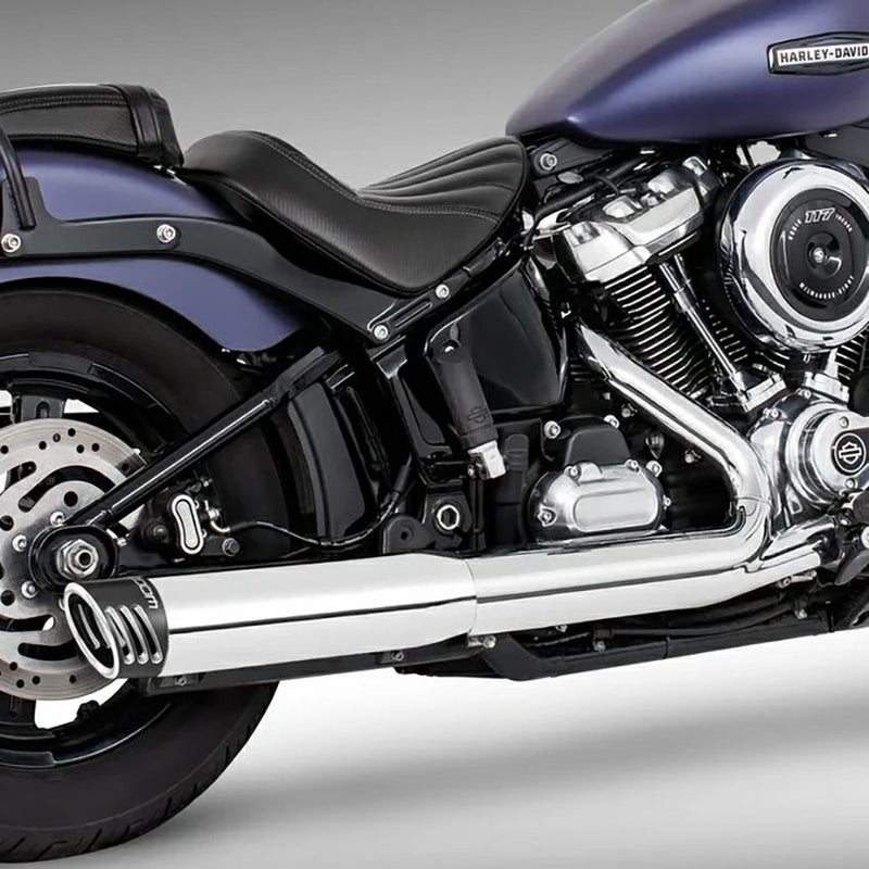 4インチ・スリップオンマフラー レーシング （クローム/コントラスト)