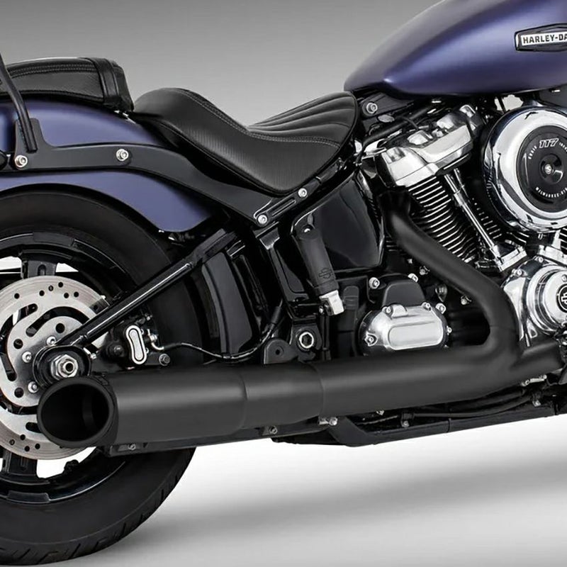 4.5インチ・2ステップ スリップオンマフラー スラッシュ (ブラック/ブラック)