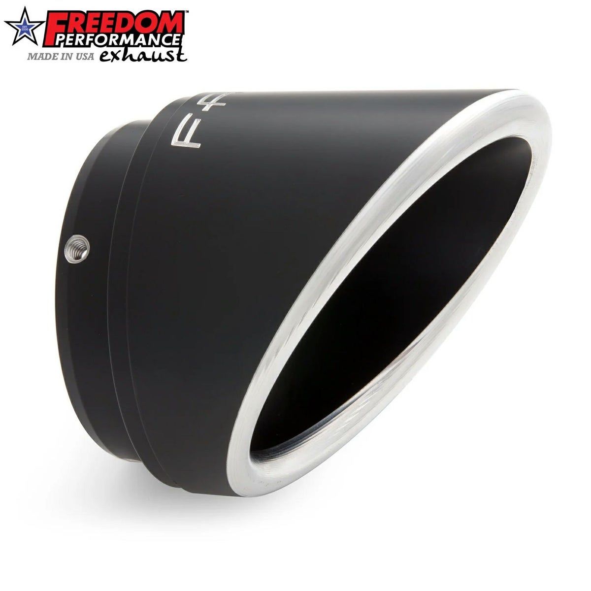 4.5インチ・2ステップ スリップオンマフラー スラッシュ (クローム/コントラスト)2