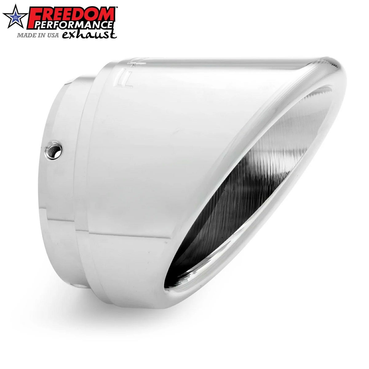 4.5インチ・2ステップ スリップオンマフラー スラッシュ (クローム/クローム)2