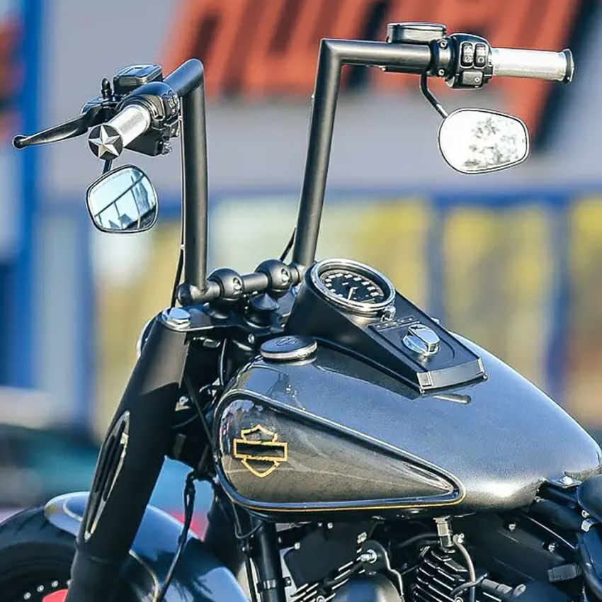 サンダーバイク フリップ2・エイプハンドルバー 34cm (マットブラック