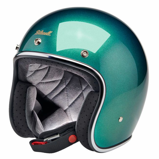 BILTWELL(ビルトウェル) BONANZA ジェットヘルメット メタリックカタリナグリーン