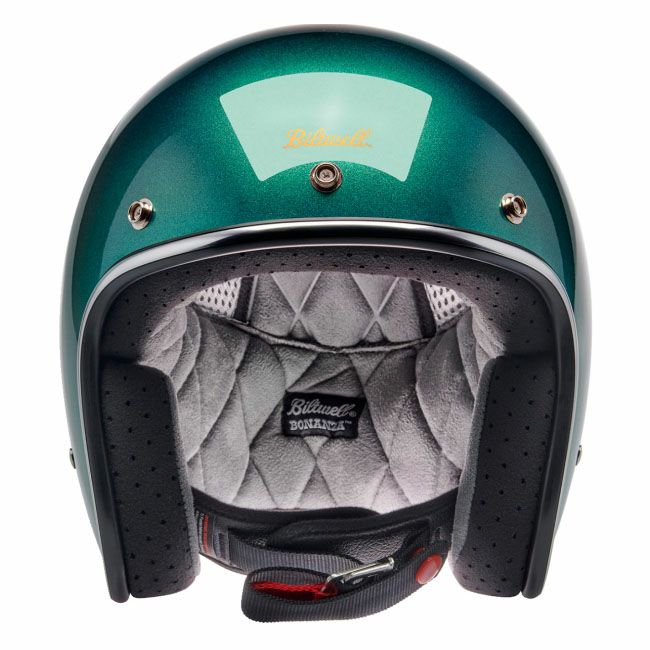 BILTWELL(ビルトウェル) BONANZA ジェットヘルメット メタリックカタリナグリーン 2