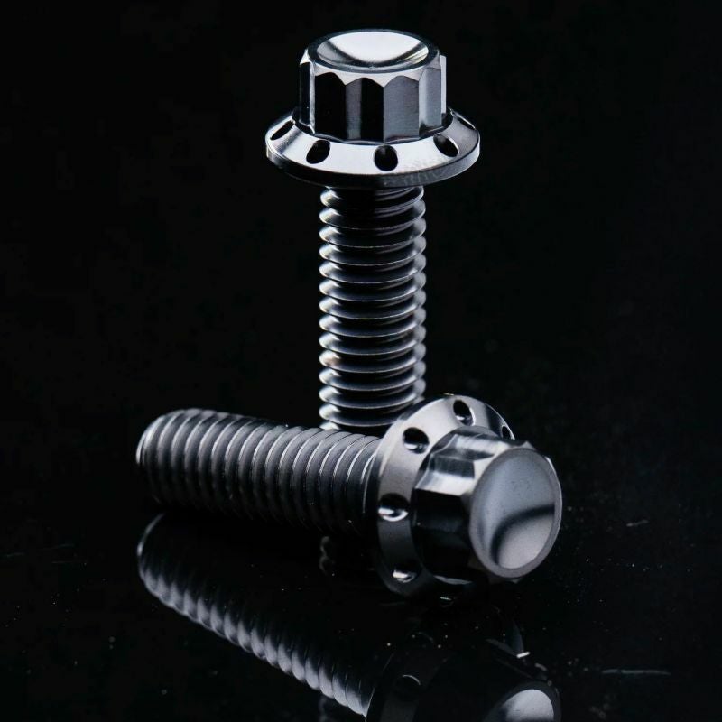 Arlenness（アレンネス） チタン 12ポイント トラップドア ボルトキット ブラック M8 ツーリング、ソフテイル 2