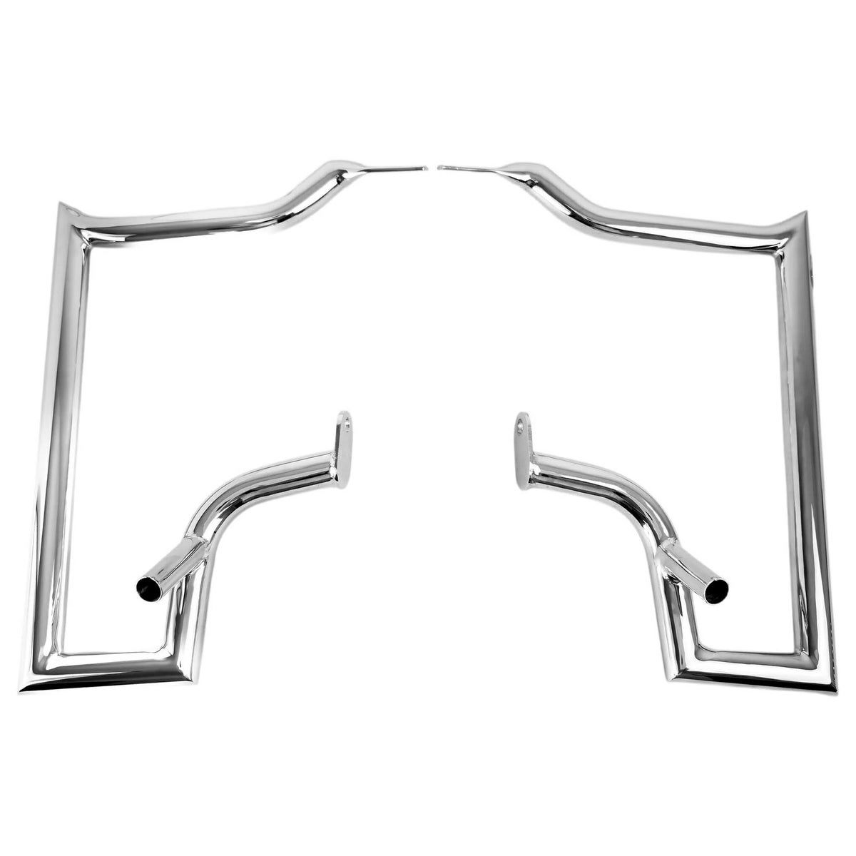 サドルバッグガード 4インチマフラー対応 (クローム)3