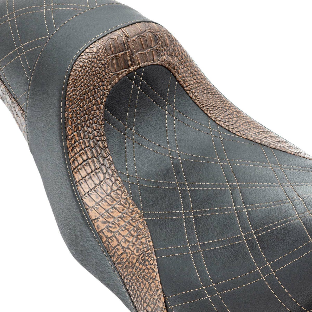 ファストバック・ツーアップ レザーシート (アリゲーター/アンティークブロンズ)1