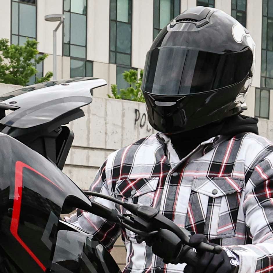 ソラリス2.0 システムヘルメット フレイム (ブラック/ホワイト)4