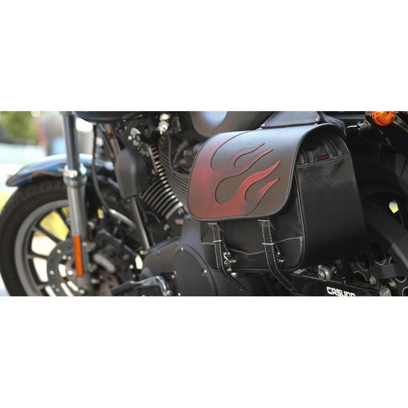 DEGNER NB-4FAV ナイロン製 ダブルサドルバッグ クラシックファイア-03