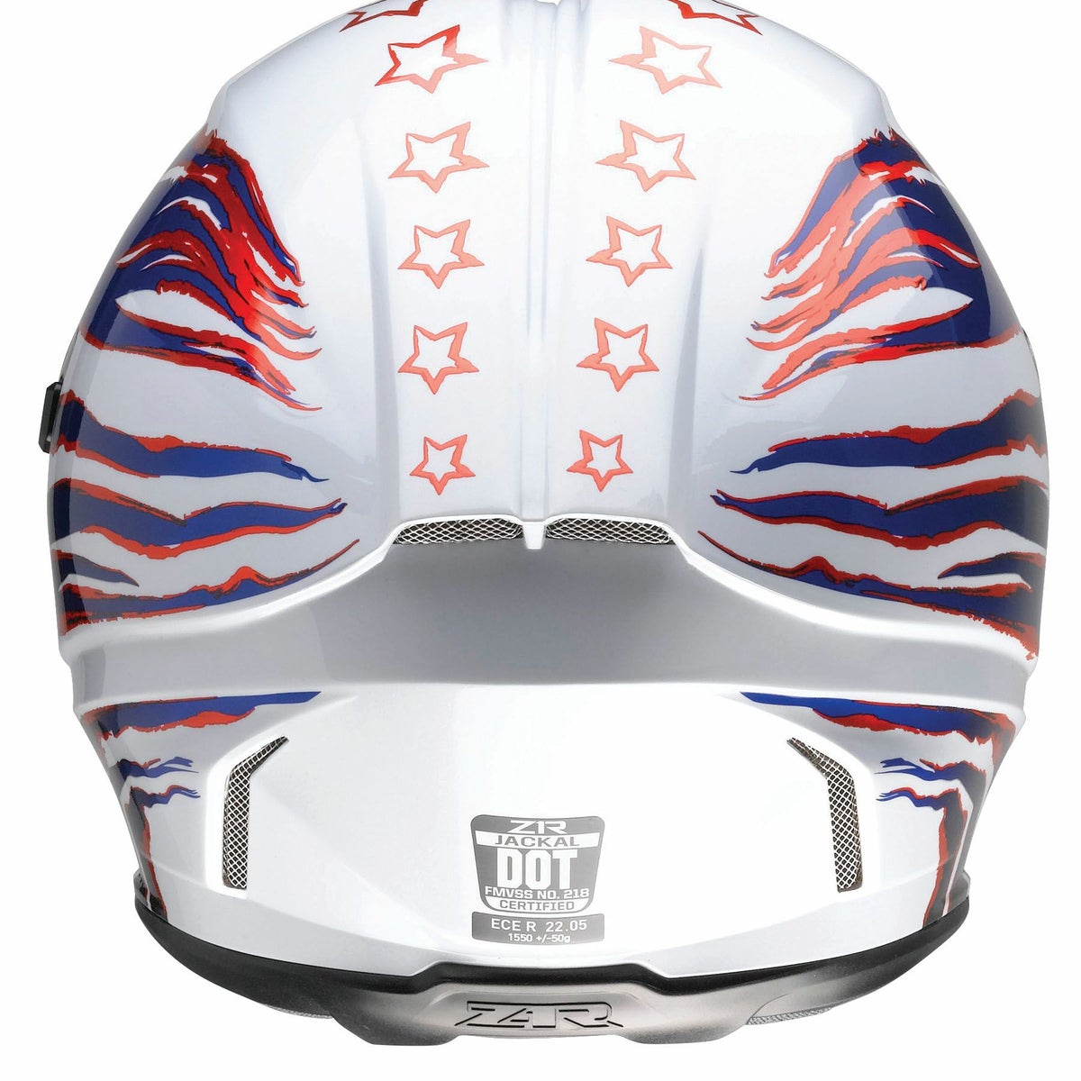フルフェイスヘルメット パトリオット (レッド/ホワイト/ブルー)2