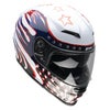 フルフェイスヘルメット パトリオット (レッド/ホワイト/ブルー)3