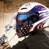 フルフェイスヘルメット パトリオット (レッド/ホワイト/ブルー)4