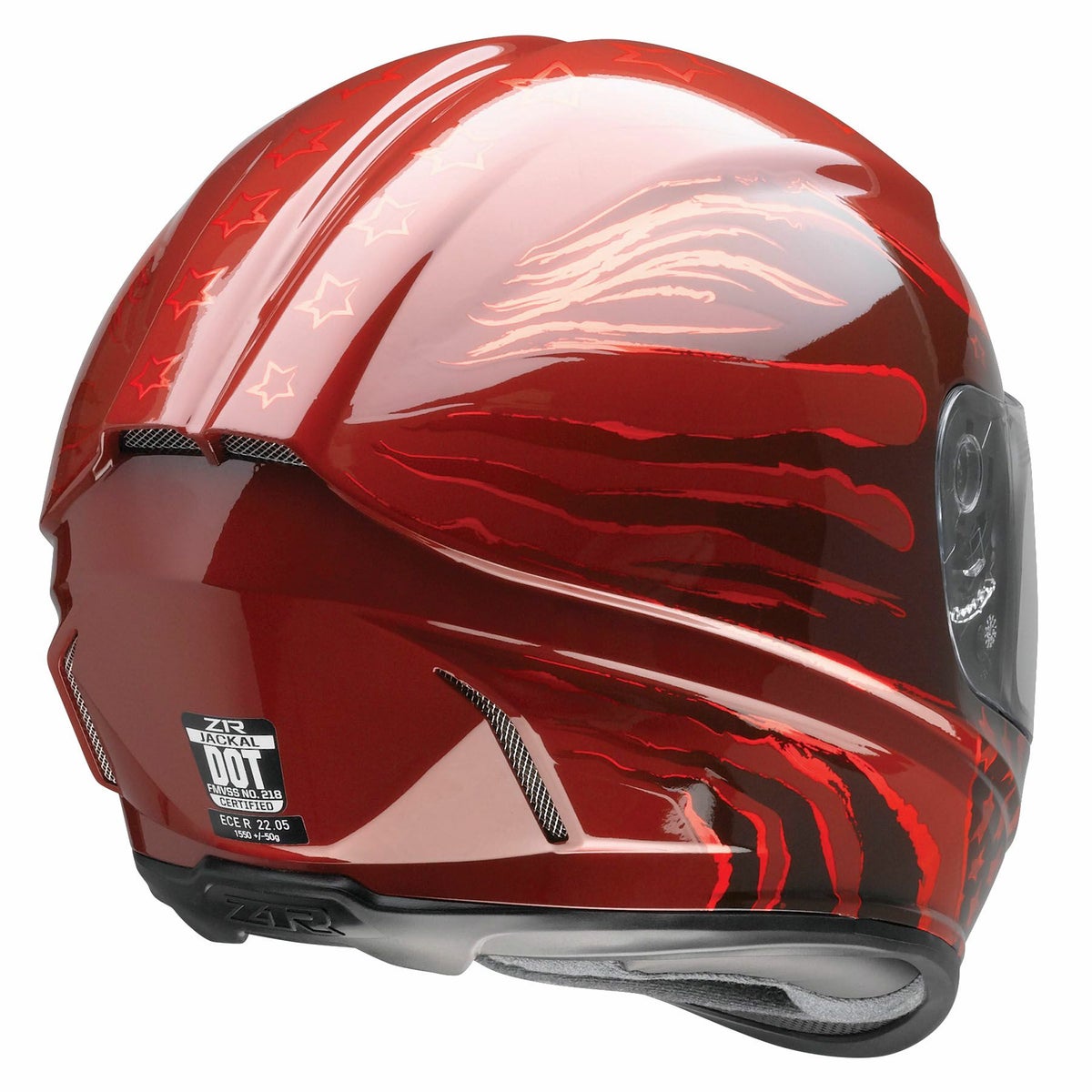 ジャッカル フルフェイスヘルメット パトリオット (レッド)1