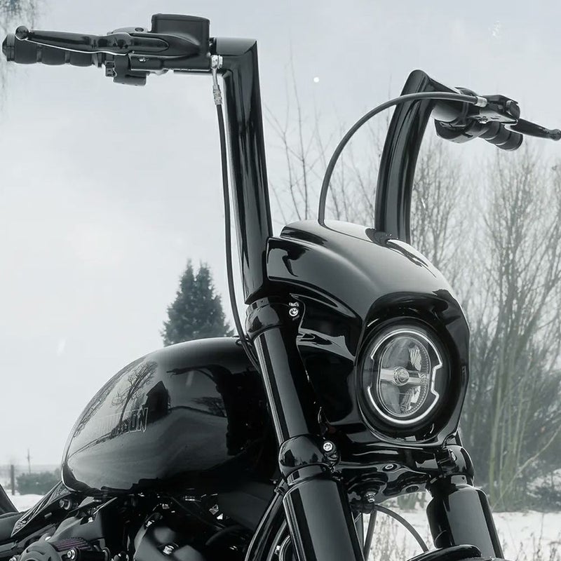 モナーク ファットハンドルバー 12インチ (ブラック)