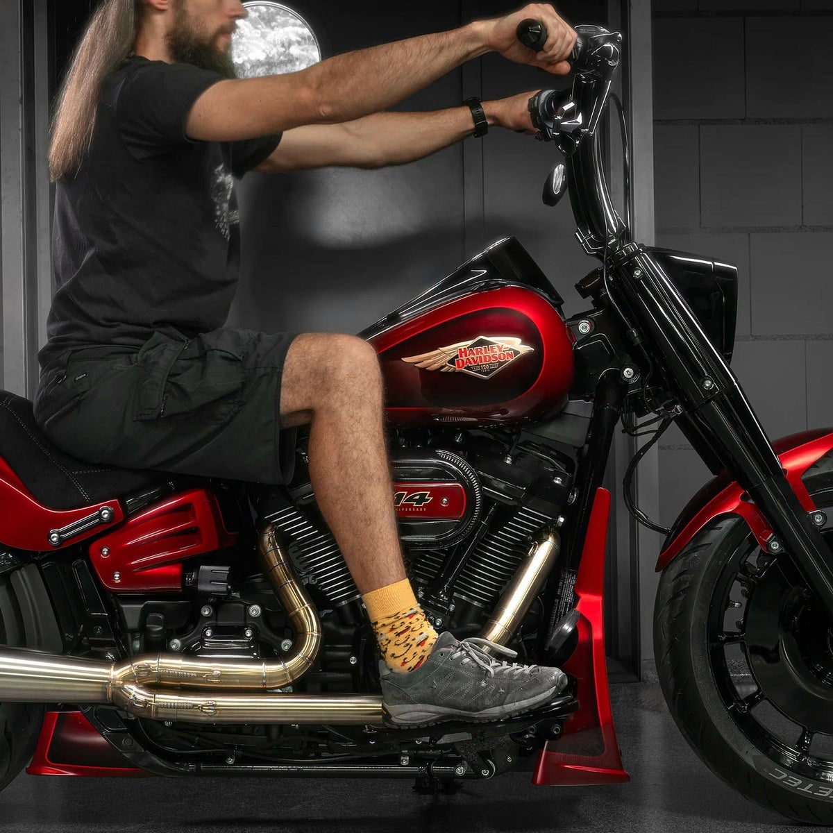 モナーク ファットハンドルバー 10インチ (ブラック)3