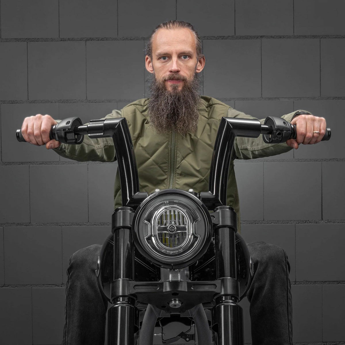 モナーク ファットハンドルバー 8インチ (クローム)4