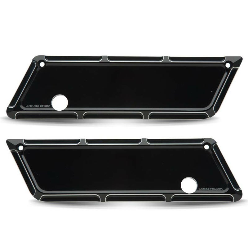 アレンネス サドルバッグ・ラッチ・カバー Beveled ブラック-01