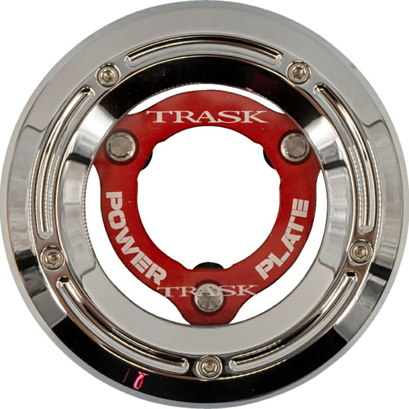 ダービーカバー＆パワークラッチプレートキット (クローム/レッド)