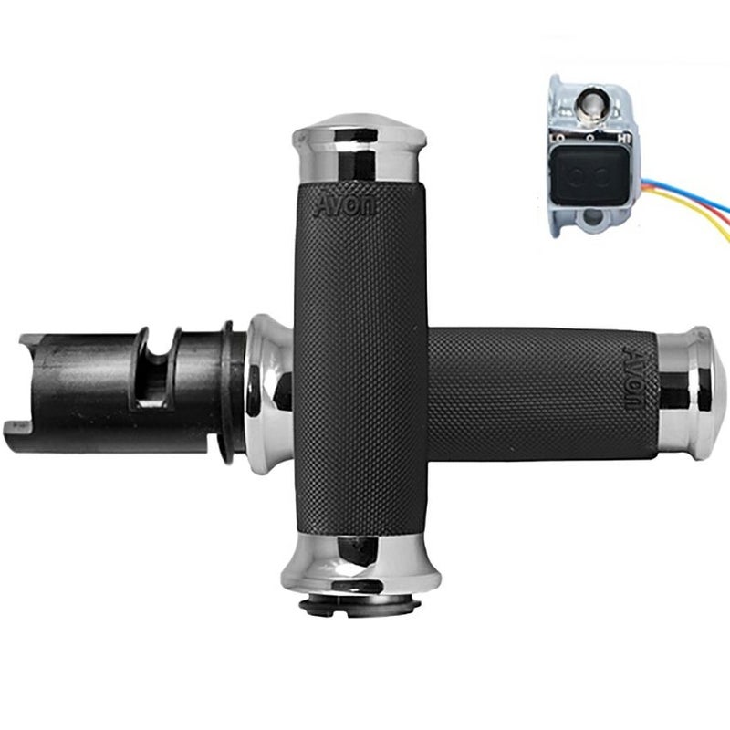 カスタムコントゥア ヒートグリップ (クローム)