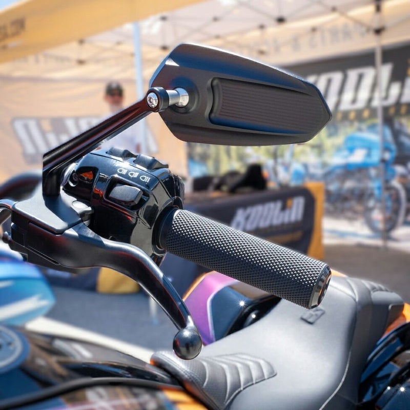 ハーレー用 アセント プロ・ミラー 左 (マットブラック)