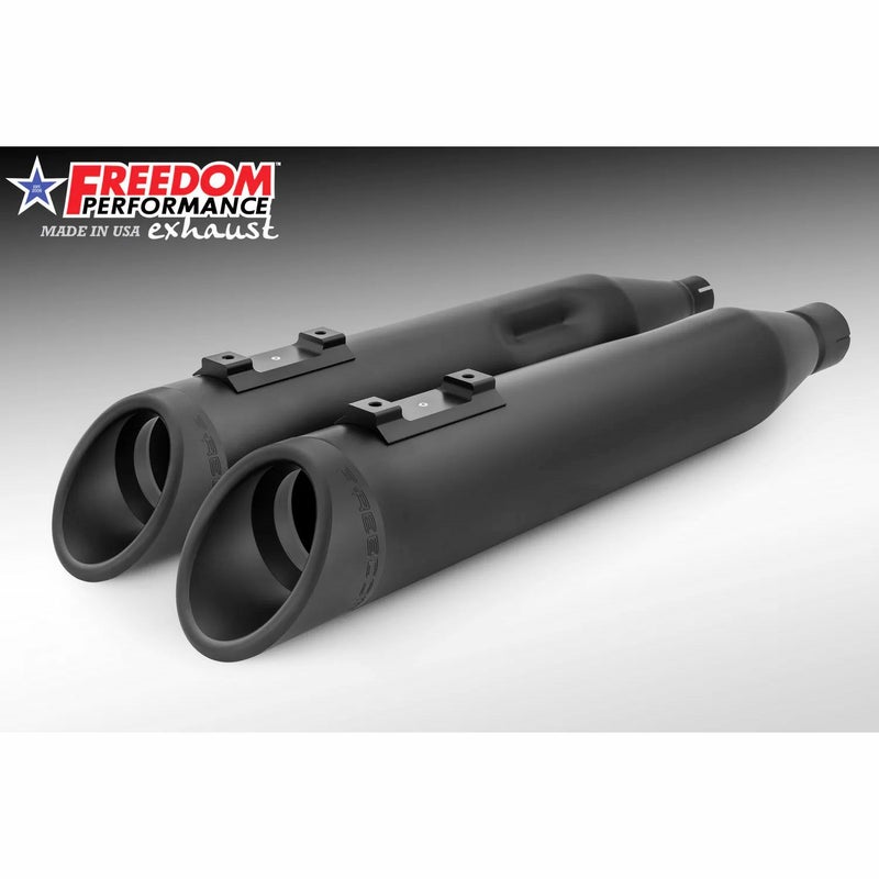 M8 ツーリング スラッシュ RAPTOR スリップオンマフラー 4.5インチ ブラック/ブラック フリーダムパフォーマンス
