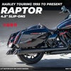 M8 ツーリング スラッシュ RAPTOR スリップオンマフラー 4.5インチ ブラック/グロスブラック フリーダムパフォーマンス 2