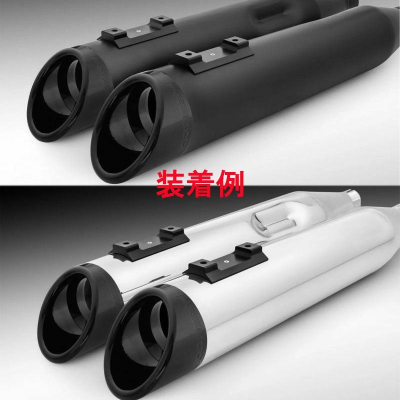 4.5インチ マフラー用 RAPTOR INVERSE エンドキャップ グロスブラック フリーダムパフォーマンス 2