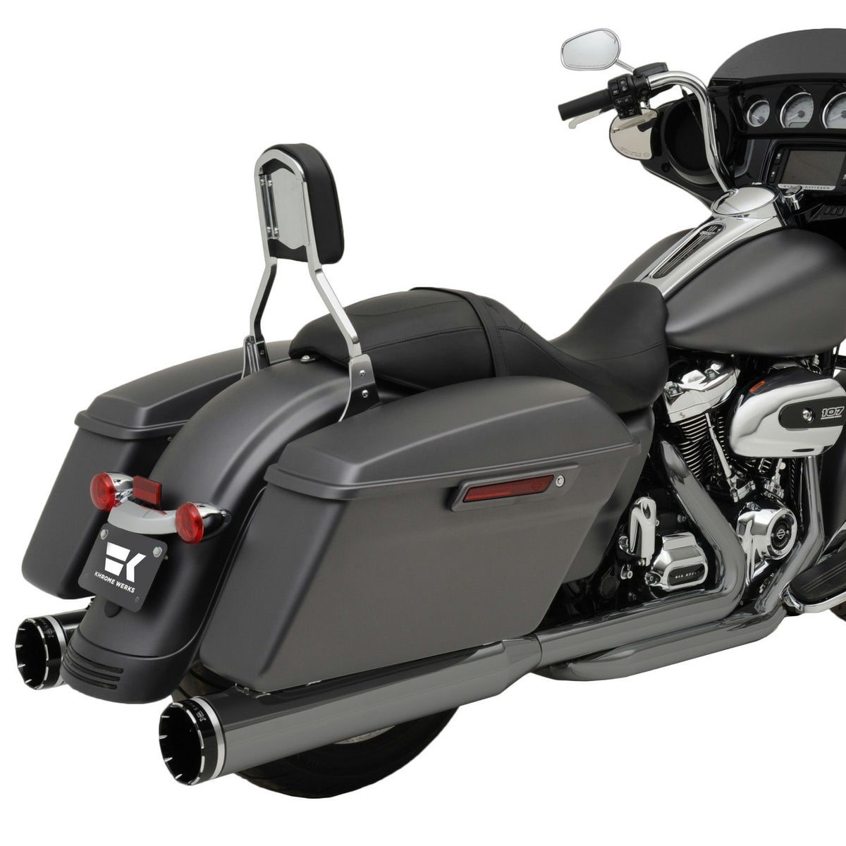 ドミネーターSR フルエキゾーストマフラー(ブラッククローム)