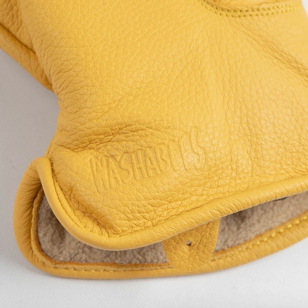 DEGNER デグナー 洗える ウインター レザーグローブ タン 4