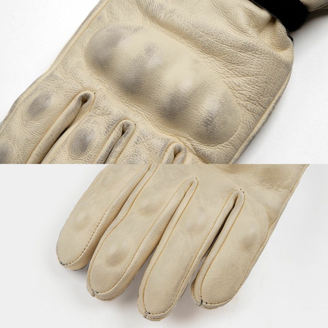 DEGNER デグナー ウインター レザー リブグローブ アイボリー 3